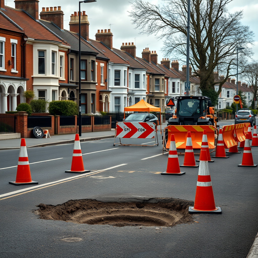 Anger as work to repair sinkhole set to take another two weeks